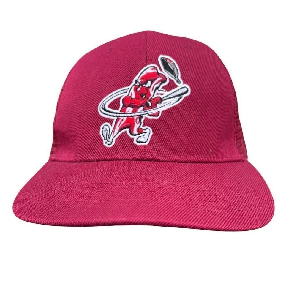 Macon Bacon Baseball Cap Red Unisex Adult Minor League Hat